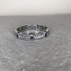 Judith Ripka amethyst stations cuff